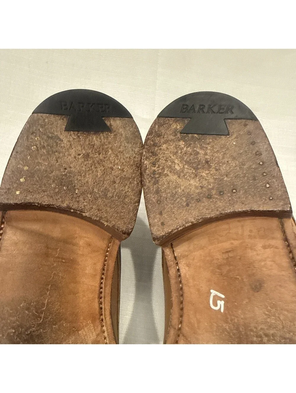 Barker Double Monk Strap Leather Shoes Mens US 15 UK 14 Brown Made In England